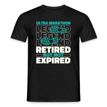 Ultramarathon Im Ruhestand - Männer T-Shirt - Schwarz - Vorne - AI Model Male 178 light (178cm)