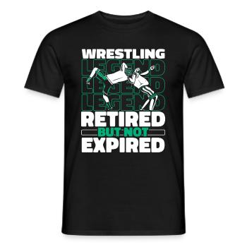 Wrestling Wrestler Im Ruhestand - Männer T-Shirt - Schwarz - Vorne - AI Model Male 178 light (178cm)