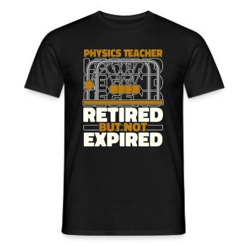 Physik Phyiker Im Ruhestand - Männer T-Shirt - Schwarz - Vorne - AI Model Male 178 light (178cm)