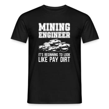 Ingénieur Witzig Ingénieur des mines - T-shirt homme - noir - Devant - AI Model Male 178 light (178cm)