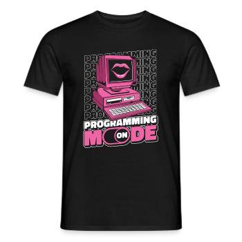 Développeur Coder Programmeur Lips - T-shirt homme - noir - Devant - AI Model Male 178 light (178cm)