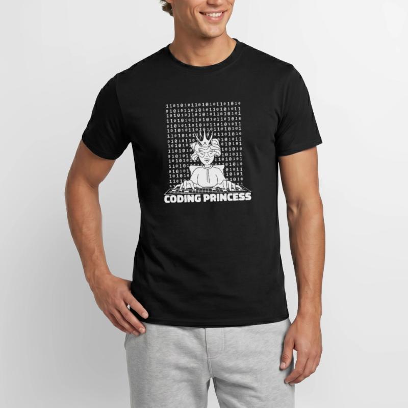 Développeur Coder Programmeur Princess T-shirt homme