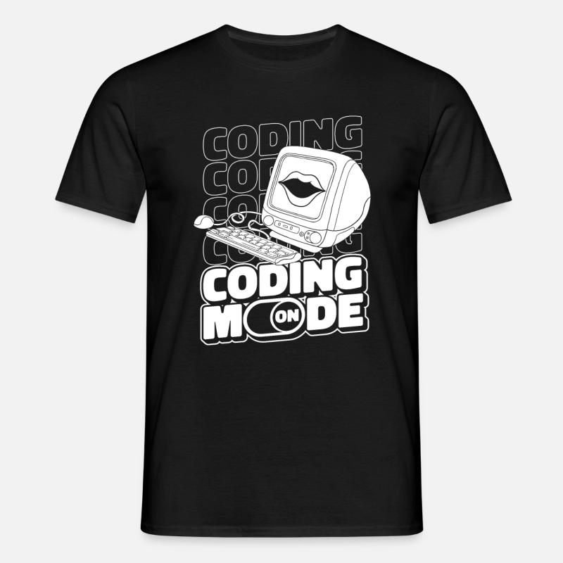 Entwickler Coder Programmierer Computer - Männer T-Shirt - Schwarz