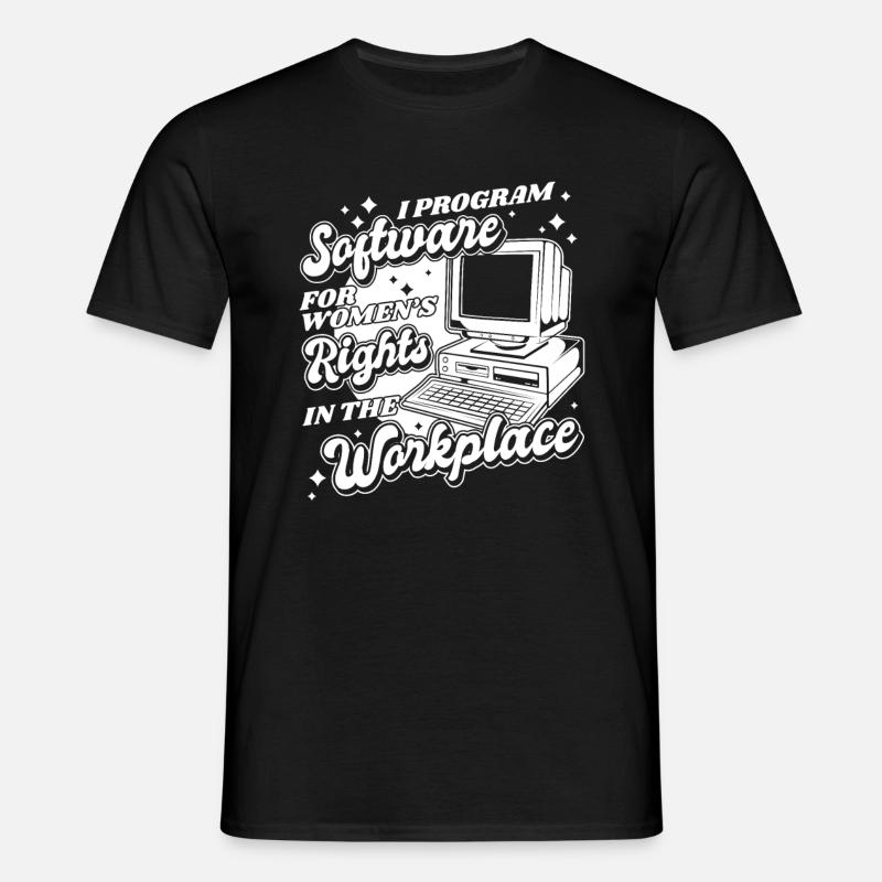 Developer Coder Programmer Computer - T-shirt Homme - noir