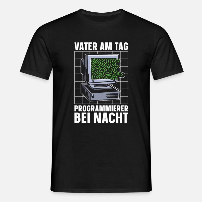 Entwickler Coder Programmierer - Männer T-Shirt - Schwarz