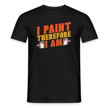 Maler Lackierer Pinsel - Männer T-Shirt - Schwarz - Vorne - AI Model Male 178 light (178cm)