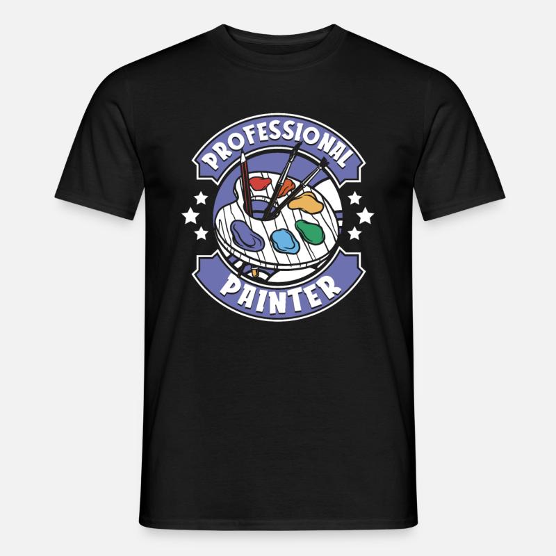 Painter Varnisher Professional Painter - Men's T-shirt - black