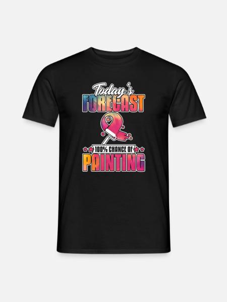 Painter Varnisher Funny - Men's T-Shirt - black