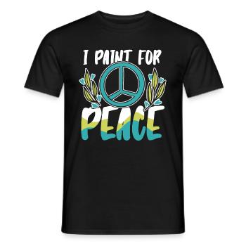 Maler Lackierer Frieden - Männer T-Shirt - Schwarz - Vorne - AI Model Male 178 light (178cm)