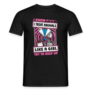 Vétérinaire Vétérinaire Witzig - T-shirt homme - noir - Devant - AI Model Male 178 light (178cm)