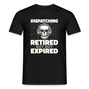Emergency Call Control Center Operations Center Retired - Men's T-Shirt - black - Front - AI Model Male 178 light (178cm)