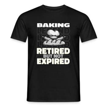 Boulangerie Baker Bakery Retraité - T-shirt homme - noir - Devant - AI Model Male 178 light (178cm)