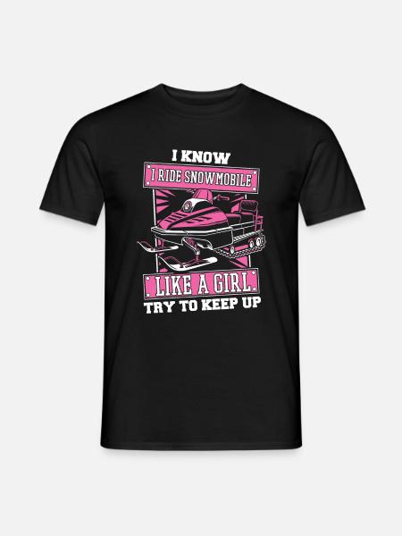 Snowmobile Snowmobile Humor - Men's T-Shirt - black