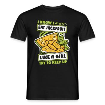 Jackfruit Girls - Men's T-Shirt - black - Front - AI Model Male 178 light (178cm)