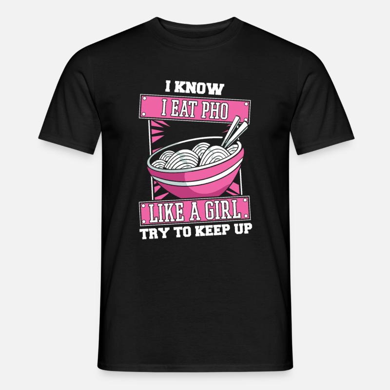 Pho Bowl Mädchen - Männer T-Shirt - Schwarz