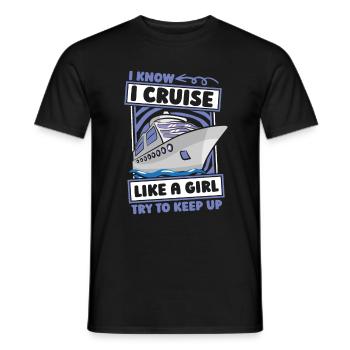 Kreuzfahrtschiff Mädchen - Männer T-Shirt - Schwarz - Vorne - AI Model Male 178 light (178cm)