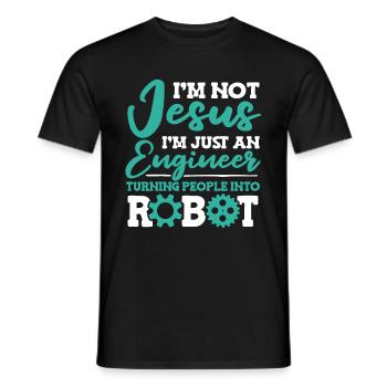 Robotik Ai Roboter Sarkastisch - Männer T-Shirt - Schwarz - Vorne - AI Model Male 178 light (178cm)