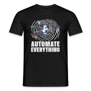Robotique Ai Robot Drôle Automatiser Tout - T-shirt homme - noir - Devant - AI Model Male 178 light (178cm)