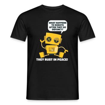 Robotique Ai Robot Drôle - T-shirt homme - noir - Devant - AI Model Male 178 light (178cm)