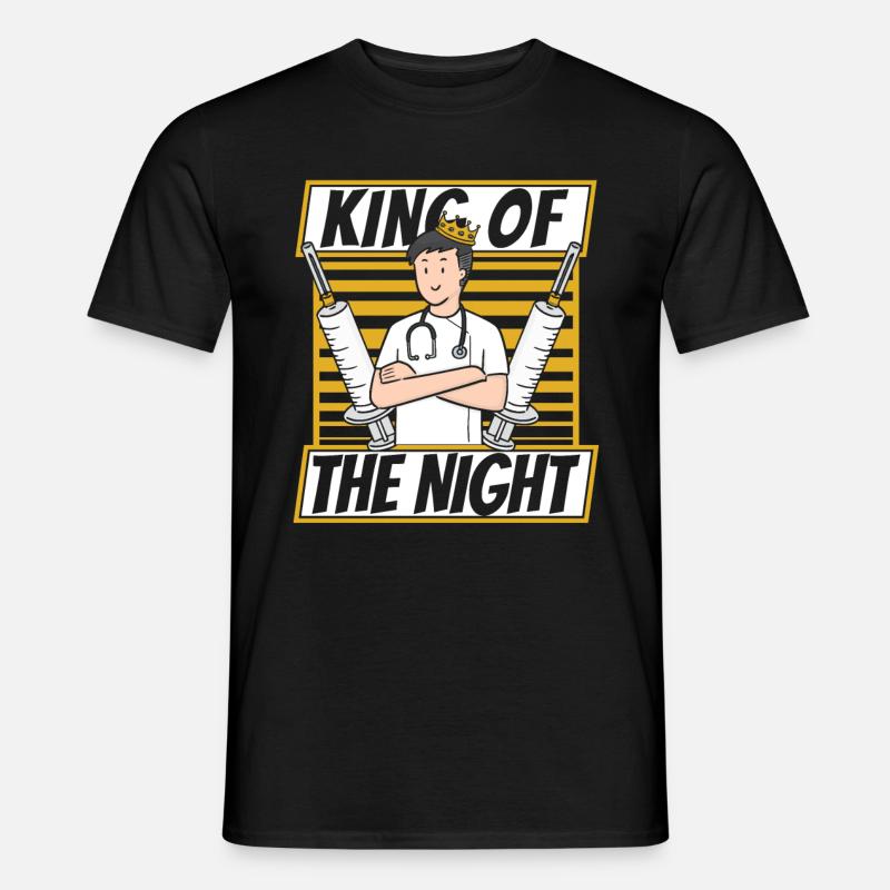 Krankenschwester Spritzen - Männer T-Shirt - Schwarz