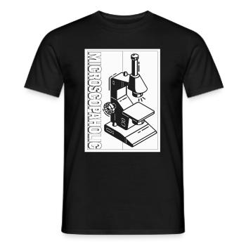 Biologie Biologe Mikroskop - Männer T-Shirt - Schwarz - Vorne - AI Model Male 178 light (178cm)