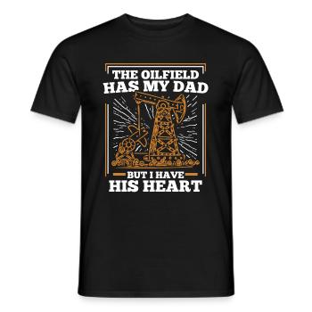 Ölfeld Bohrinsel Papa - Männer T-Shirt - Schwarz - Vorne - AI Model Male 178 light (178cm)