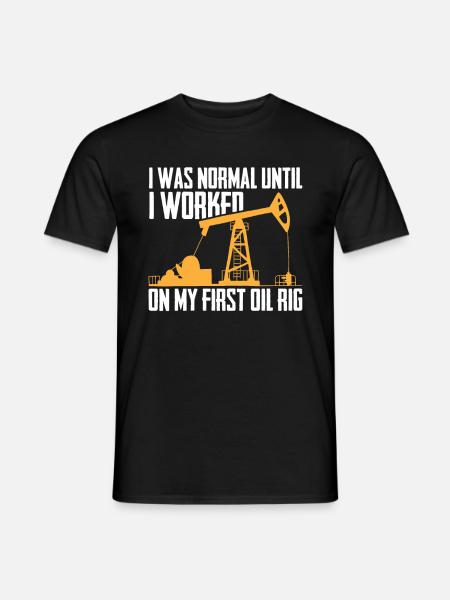 Plate-forme pétrolière sarcastique - T-shirt homme - noir