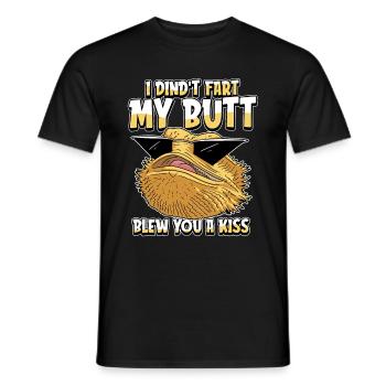 Bartagame Humour du dragon barbu - T-shirt homme - noir - Devant - AI Model Male 178 light (178cm)