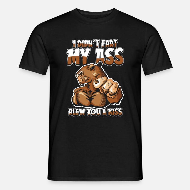 Capybara capybara funny - Men’s T-shirt - black
