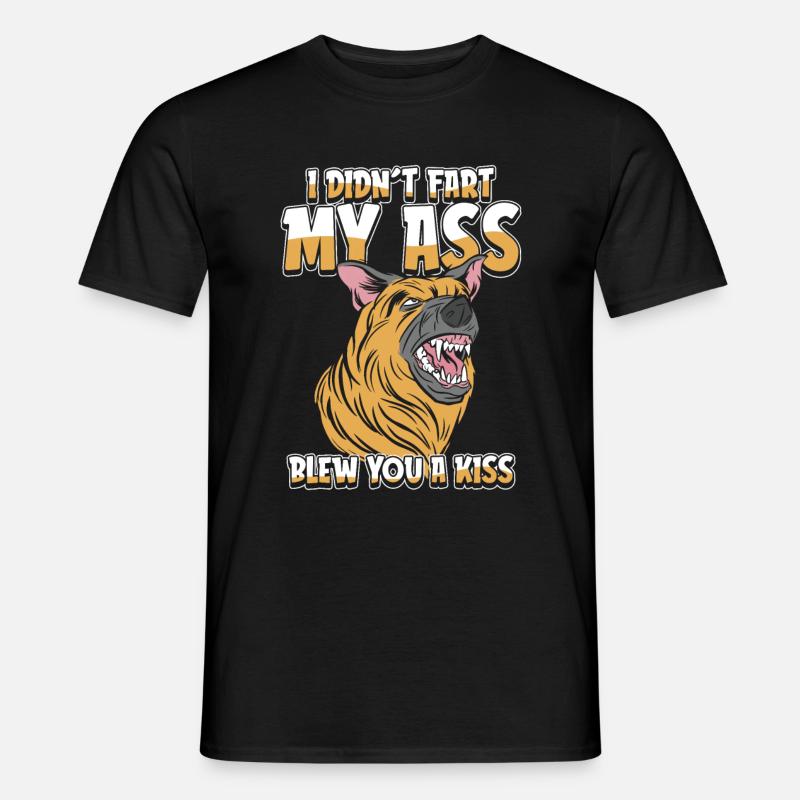 German Shepherd Humor - Men's T-Shirt - black