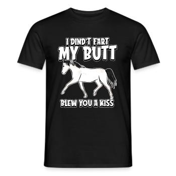 Sports équestres à cheval drôle - T-shirt homme - noir - Devant - AI Model Male 178 light (178cm)