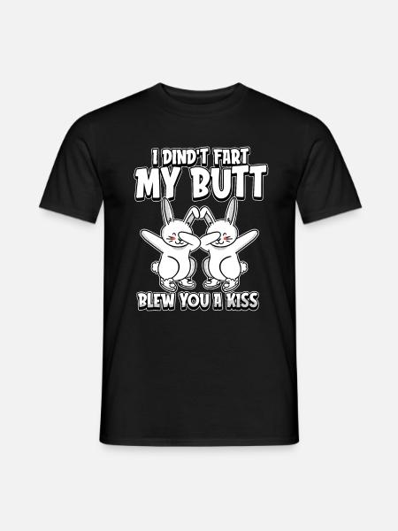 Rabbit Rabbit Funny - Men's T-Shirt - black