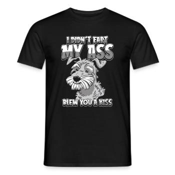 Schnauzer Hund Lustig - Männer T-Shirt - Schwarz - Vorne - AI Model Male 178 light (178cm)