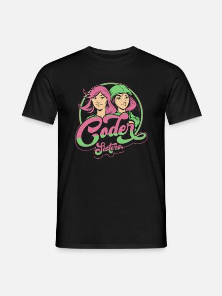 Entwickler Coder Programmierer Schwester - Männer T-Shirt - Schwarz
