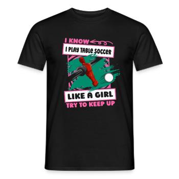 baby-foot filles baby-foot - T-shirt homme - noir - Devant - AI Model Male 178 light (178cm)