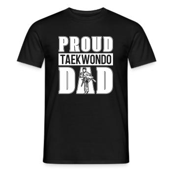 Taekwondo Funny Taekwondo Father - Men's T-Shirt - black - Front - AI Model Male 178 light (178cm)