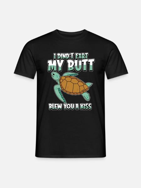 Turtle Funny - Men's T-Shirt - black