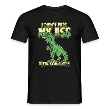 Trex T Rex Dino Drôle - T-shirt homme - noir - Devant - AI Model Male 178 light (178cm)