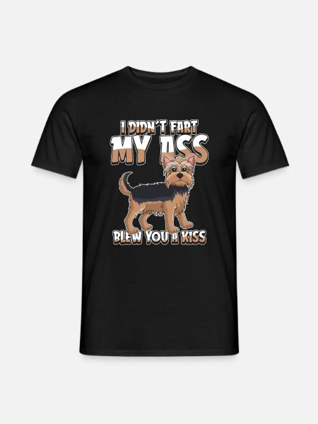 Yorkshire Terrier Lustig - Männer T-Shirt - Schwarz
