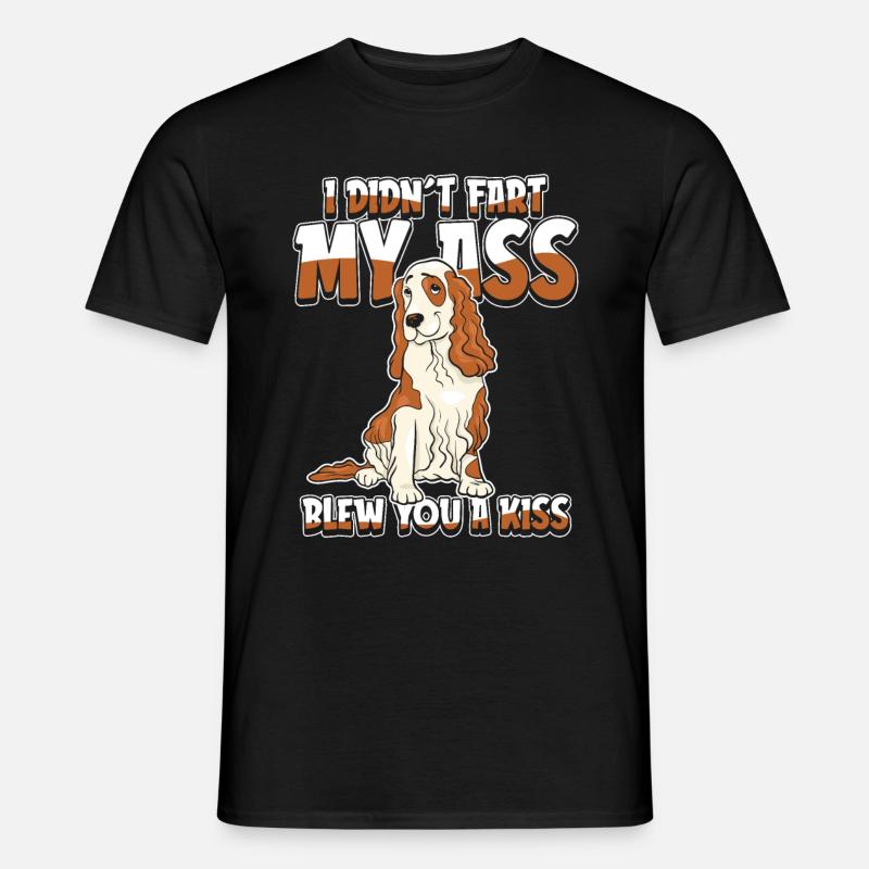 Cocker Spaniel Humor - Männer T-Shirt - Schwarz