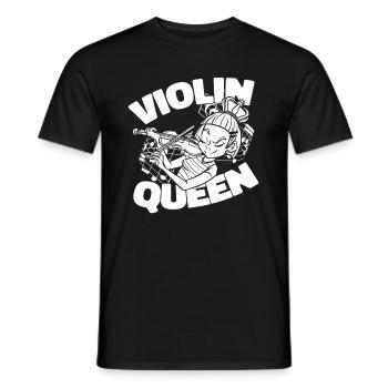 Violon Reine du violon - T-shirt homme - noir - Devant - AI Model Male 178 light (178cm)