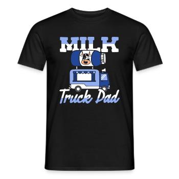 Lait de vache Panier de lait de papa - T-shirt homme - noir - Devant - AI Model Male 178 light (178cm)
