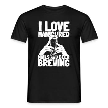 Bière artisanale Bière artisanale Amour - T-shirt homme - noir - Devant - AI Model Male 178 light (178cm)