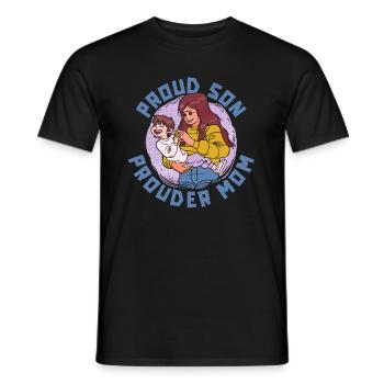 Maman Mère - T-shirt homme - noir - Devant - AI Model Male 178 light (178cm)