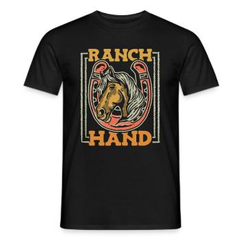 Rodeo Cowboy Ranch Cowboy - T-shirt homme - noir - Devant - AI Model Male 178 light (178cm)