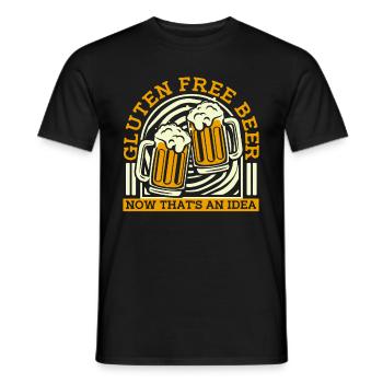 Glutenfrei Bier - Männer T-Shirt - Schwarz - Vorne - AI Model Male 178 light (178cm)