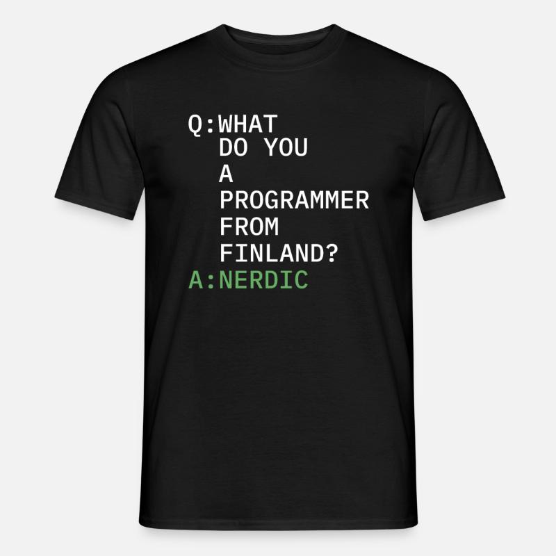 Entwickler Coder Programmierer Komisch - Männer T-Shirt - Schwarz