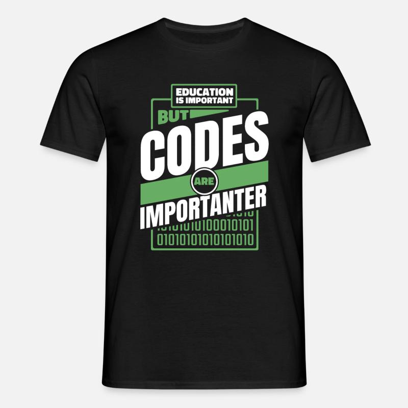 Entwickler Coder Programmierer Lustig - Männer T-Shirt - Schwarz