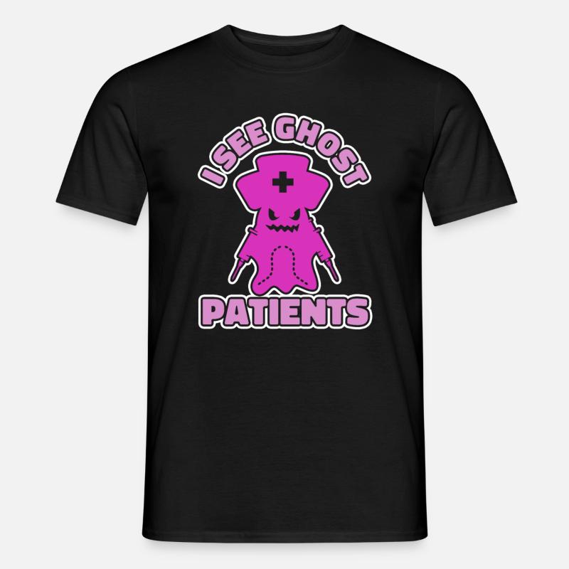 Krankenschwester Geist - Männer T-Shirt - Schwarz