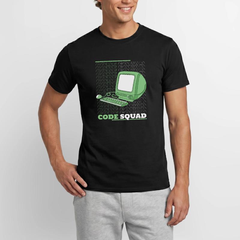 Entwickler Coder Programmierer Rechner Männer T-Shirt